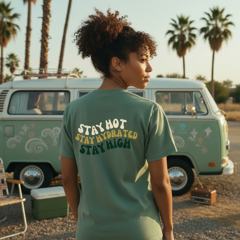 Stay Hydrated Hippie Water T-Shirt – Comfort Colors® Pocket Shirt